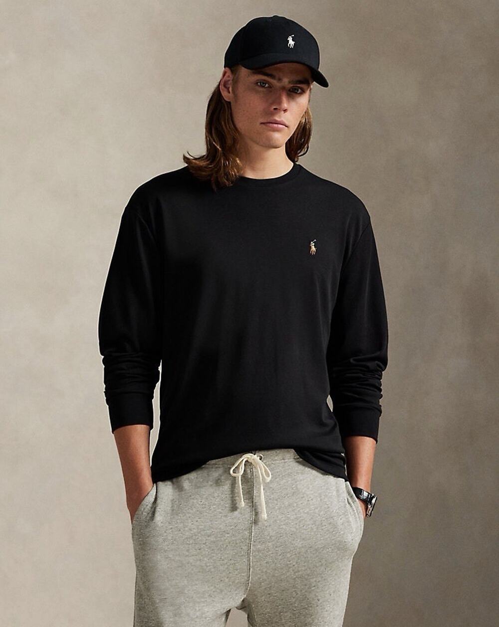 Polo Ralph Lauren Shirt Mens Size XXL Long Sleeve Black Cotton Classic Fit